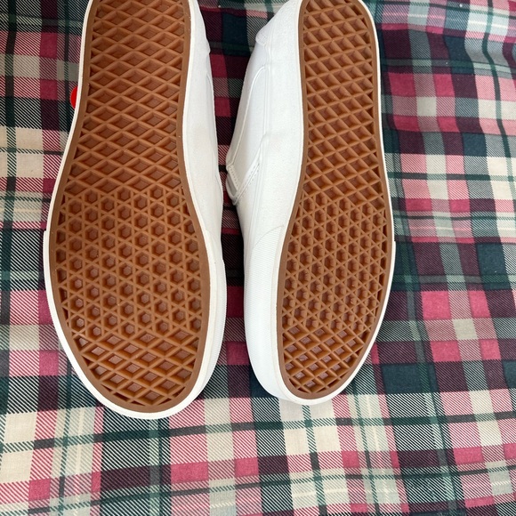 Vans Women's White Slip-On Sneakers - Picture 2 of 5